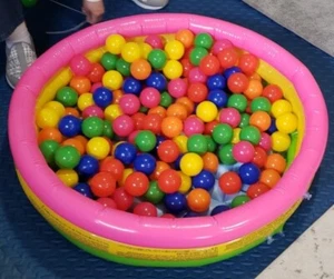 Ball Pit Balls Kids Toys Bag Boys Girls Party Pool Baby Beach House Playground P - Picture 1 of 8