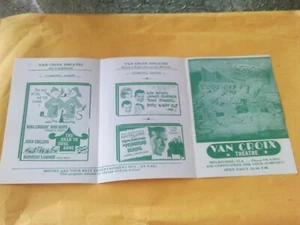 SELTEN 1962 VAN CROIX THEATER FLYER FILMPLAKAT MELBOURNE FL. Klimatisiert - Bild 1 von 6