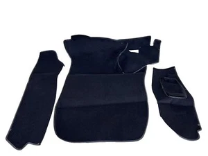 Porsche 911 930 86-89 LHD Black Plush Front Trunk Carpet Kit - Picture 1 of 8