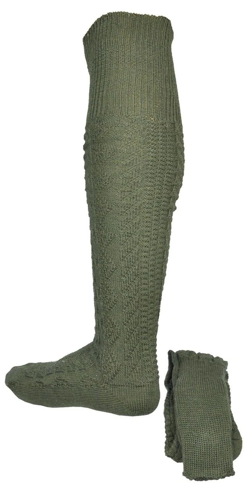 Jagd Wandern Overkniestrümpfe Strümpfe extra lang oliv NORDPOL