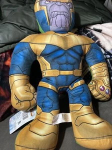 MARVEL HALFEMS  Incredible Hulk /Thanos Double Sided 18” Plush Toy New With Tags - Picture 1 of 2