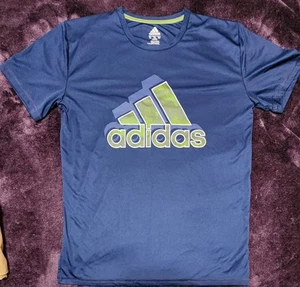 Boys Adidas Navy Dry Fit Tshirt Size Xl - Picture 1 of 3