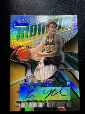 03-04 Topps Finest - Rookie Autograph Luke Ridnour #162 Refractor /250 (AU, RC) - Image 1 of 4