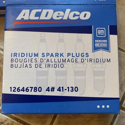 Genuine GM 2016-2023 Cadillac Chevrolet GMC Buick LT Iridium Spark Plug 12646780 - Image 1 of 3
