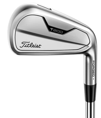 Juego de hierros para zurdos Titleist T200 2021 4-PW rígidos AMT negro S300 excelente Foto 1 de 4