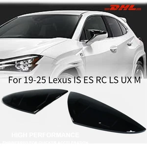 Tapas de cubierta de espejo negro brillante de repuesto para Lexus IS ES RC LS UX M 19-25 estilo - Imagen 1 de 6