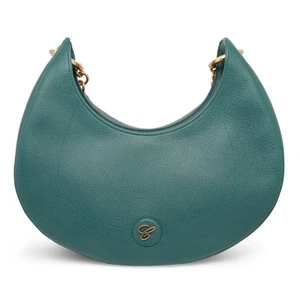 Chopard Happy Sport Green Grained Leather Hobo Bag 95000-1207 - Picture 1 of 6