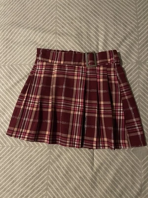 Falda Justice Girls Talla L (12-14) Imitación Envolvente a Cuadros Borgoña/Multicolor Foto 1 de 4