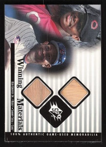 Ken Griffey Jr. / Sammy Sosa GAme USed Bat 2000 SPx #KG-SS Card TCCCX - Picture 1 of 2