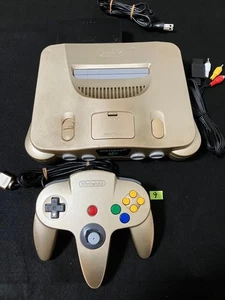 Nintendo 64 Gold console set, fully functional Japanese - Picture 1 of 5