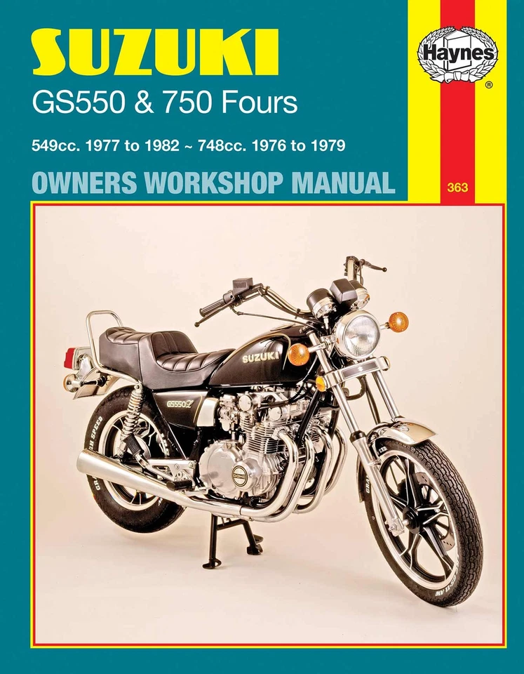 Suzuki GS550 (1977-1982) & GS750 Fours (1976-1979) Haynes Repair Manual - Image 1 of 4