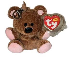 Ty Beanie Baby POOKY the Stuffed Animal Bear (Metal Key Clip)(4 Inch) MWMTs - Picture 1 of 8
