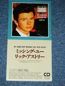 RICK ASTLEY Japan 1988 Tall NM 3" CD Single MY ARMS KEEP MISSING YOU - Imagen 1 de 5