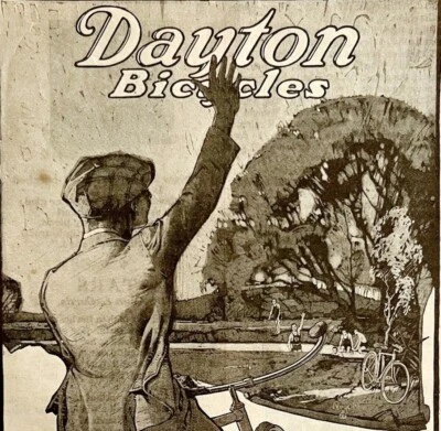 1920 Dayton Bicycles Advertisement Transportation Davis Sewing Co Ephemera 1 - Image 1 of 2