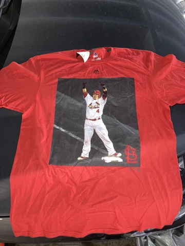 MLB St Louis Cardinals XL T-Shirt STL Genuine Merchandise Majestic Yadier Molina Cover