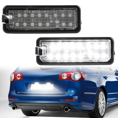 For VW Golf MK4 MK5 MK6 MK7 White LED Canbus License Number Plate LightS Bulbs - Image 1 of 4