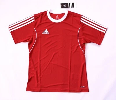 Adidas Boys’ ClimaLite Squadra 13 S/S Jersey – Red/White / L - Image 1 of 4