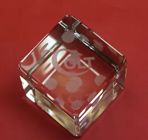 Colt Firearms Crystal Die Paperweight 2" - Picture 1 of 3