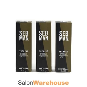 SEBASTIAN MAN The Hero- Re Workable Gel 75ml x 3 Australian Distributor - Picture 1 of 1