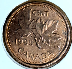 1995 Canada one cent penny - AU - Picture 1 of 2