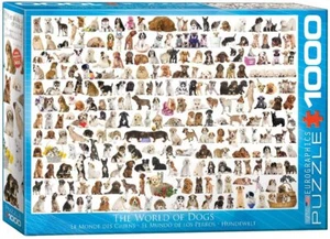 World Of Dogs 1000 piece jigsaw puzzle 490mm x 680mm (pz) - Picture 1 of 1