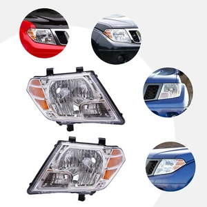 1 Pair Headlight Halogen Head Lamps For Nissan Frontier Pickup Truck 2009 - 2018 - Bild 1 von 12