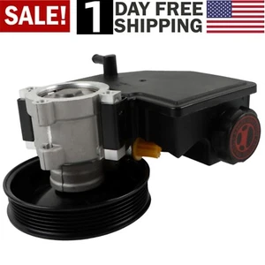 Power Steering Pump w/Pulley & Reservoir for Jeep Grand Cherokee 4.0L 4.7L 99-04 - Picture 1 of 18