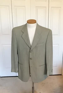 VITO RUFOLO Olive Black 42” Blazer Sports Jacket Twist Wool ITALY - Picture 1 of 8