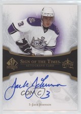 2007-08 SP Authentic Sign of the Times Jack Johnson #ST-JJ Rookie Auto RC