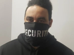 2) TEXTO DE SEGURIDAD EN MÁSCARA FACIAL NEGRO Tubo Cuello Bufanda Diadema Moto Bandana - Imagen 1 de 9