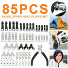85 Pieces Zipper Repair Kit Zipper Replacement Zipper Pull Zip Fixer with Zippe