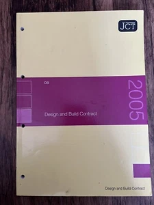 JCT Design and Build Contract 2005 DB Jct Contract by JCT - Picture 1 of 3
