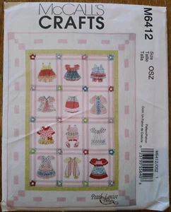 Children's Quilt McCall's Pattern M6412 Pearl Louise Design Little Girls Uncut - Picture 1 of 5