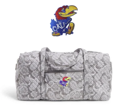 Bolsa de viaje grande de cachemira Vera Bradley University of Kansas nueva con etiquetas Foto 1 de 4