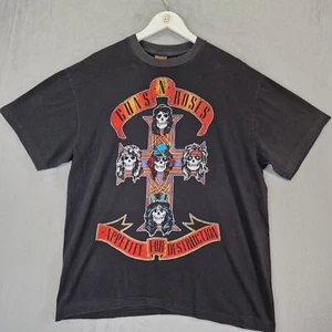 Guns N Roses T-Shirt Herren XL Extra Large Schwarz Vintage Reprint Einzelnaht - Bild 1 von 8