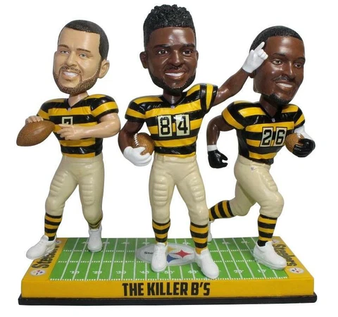 Pittsburgh Steelers Roethlisberger, Brown, Bell Killer Bs Bobblehead NFL Cover