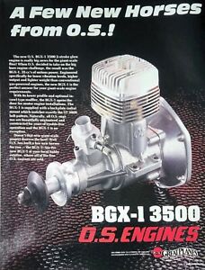 Vintage 1990 BGX-1 3500 OS Engine Print Ad Ephemera Wall Art Decor