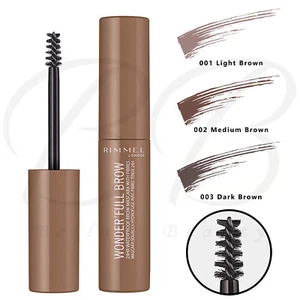 RIMMEL Wonder'Full 24hr Waterproof Eyebrow Mascara with Fibres NEW *ALL SHADES* - Picture 1 of 21