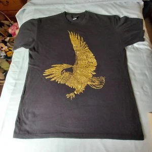 Vintage Diamond Dust Glitter Eagle T-shirt XL Made In America - Picture 1 of 8