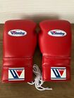Winning Boxing Glove 12 Oz Ms-400 Lace-up Leather Pro Type Black Red White Blue