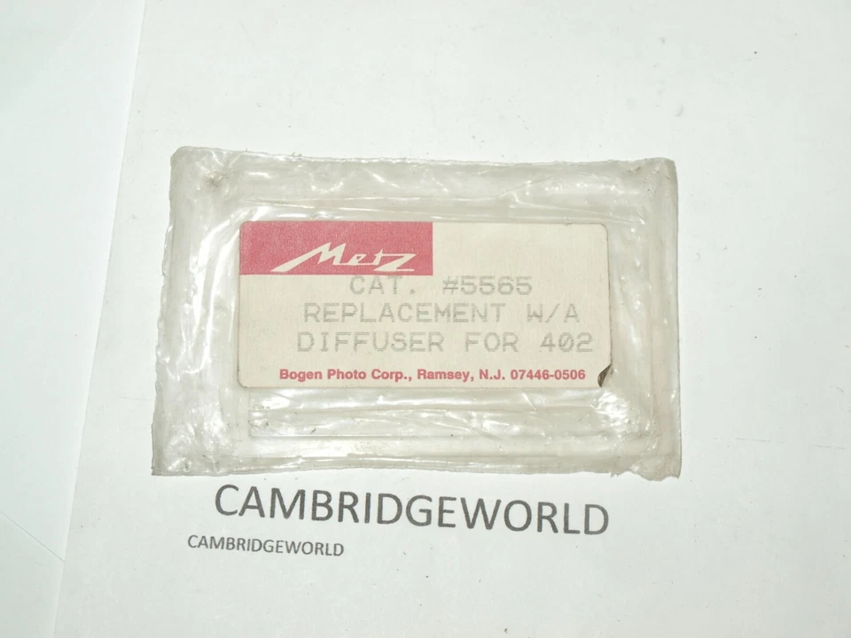 Metz DIFFUSER  cat.no.5565 for 402 NEW electronic attachment - Image 1 of 1