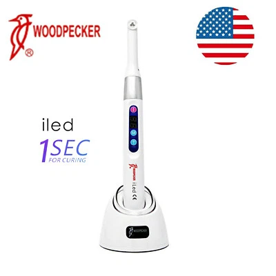 Original Woodpecker iLED Dental Curing Light Lamp 1 Sec Resin Cure 2500mw/c㎡