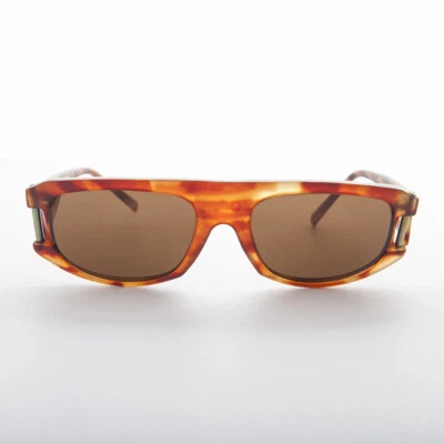 Flat Top Low Rider Hip Hop Vintage Sunglass Matte Tortoise / Brown Lens -Cruiser - Image 1 of 3
