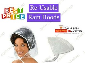 Plastic Rain Bonnet in Women's Hats for 