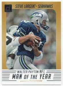 Steve Largent 2018 Donruss Walter Payton NFL Man of the Year #19 Seattle Seahawk