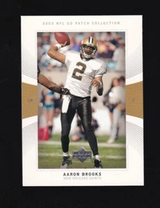 2003 Upper Deck UD Patch Collection Aaron Brooks #2 New Orleans Saints - Picture 1 of 2