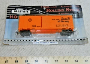 Marx HO - Sears Santa Fe orange boxcar - still in original Allstate rack pack! - Picture 1 of 6