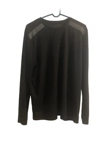 Perry Ellis Size Large Black mens Long Sleeve T-Shirt - Picture 1 of 4