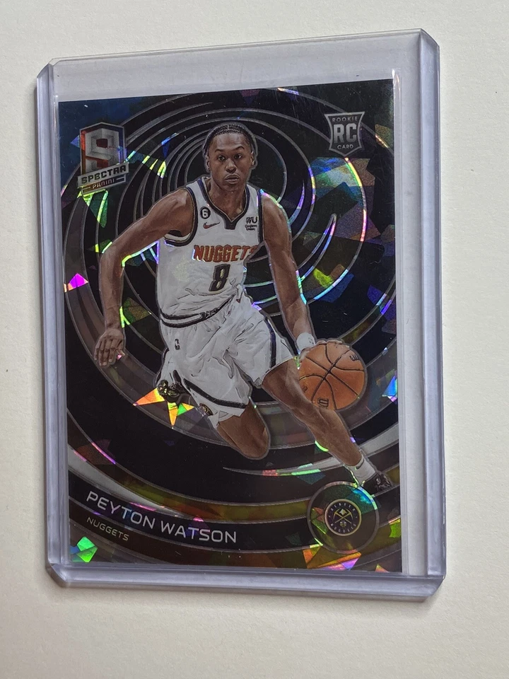 Peyton Watson 2022-23 Panini Spectra Rookie #171 Astral 27/49 RC Denver Nuggets - Image 1 of 2