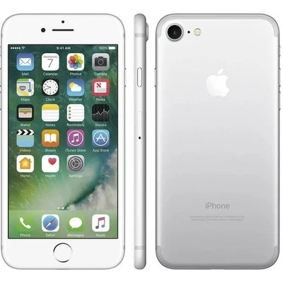 Apple IPHONE 7 32GB Argento At&t Cricket Utente Cellulare Smartphone Molto Buone - Immagine 1 di 4